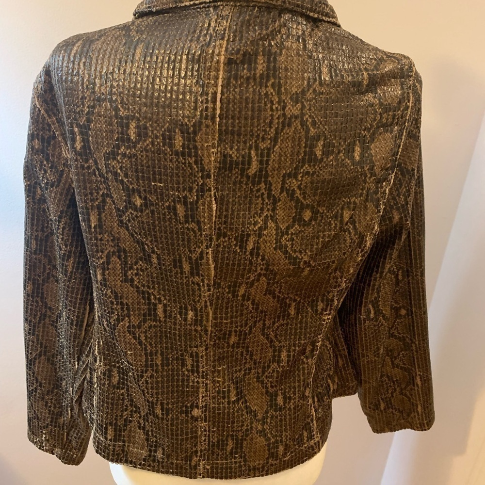 Ruby Rd snake skin classic jacket, size 12 - Picture 7 of 8
